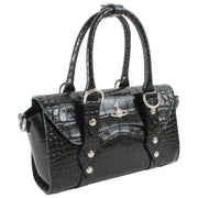 Vivienne Westwood Bettina Emboss Croc ミニ クロスボディ - ブラック