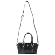 Vivienne Westwood Bettina Emboss Croc ミニ クロスボディ - ブラック