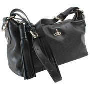 Vivienne Westwood Emma しなやかレザー ショルダーバッグ - ブラック