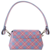 Vivienne Westwood Hazel Saffiano Printed Tartan Small Handbag - Blue/Orange