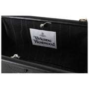 Vivienne Westwood Jane しなやかなレザー フレーム パース バッグ - ブラック
