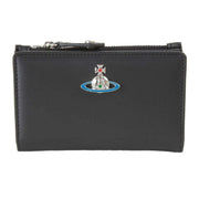 Vivienne Westwood Nappa Slim Flap Card Holder - Black