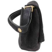 Vivienne Westwood Sadie Suede Leather Shoulder Bag - Black