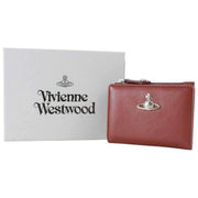 Vivienne Westwood スリム フラップ しなやかなレザー カード ホルダー - チェスナット ブラウン