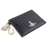 Vivienne Westwood スムース カード ホルダー チャーム付き - ブラック