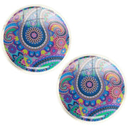 Bassin and Brown Paisley Cufflinks - Blue