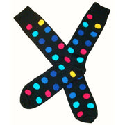 Bassin and Brown Spotted Midcalf Socks - Black/Multi-colour