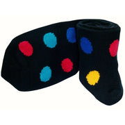 Bassin and Brown Spotted Midcalf Socks - Black/Multi-colour