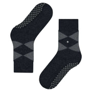 Burlington Cosy Argyle Socks - Black