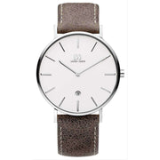 Danish Design Tidlos Aero Large Watch - Taupe/Silver