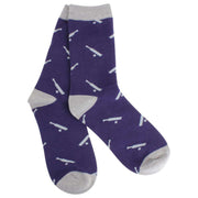 David Van Hagen Cricket Bat and Ball Socks - Navy/Grey