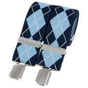 David Van Hagen Diamond Braces - Navy/Blue