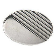 David Van Hagen Lined Sterling Silver Tie Tac - Silver