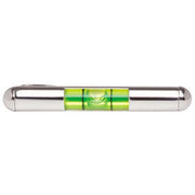 David Van Hagen Spirit Level Tie Slide - Silver/Green