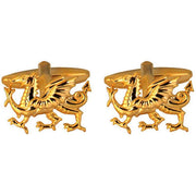 David Van Hagen Welsh Dragon Cufflinks - Gold