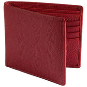 Dents Pebble Grain RFID Slim Bifold Wallet - Berry