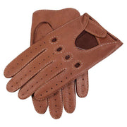 Dents Winchester Deerskin Leather Driving Gloves - Havana Brown