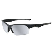 Dirty Dog Sport Track Satin Mirror Sunglasses - Black/Silver