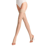 Falke Pure Matt 20 Denier Stay Up Stockings - Cocoon Beige