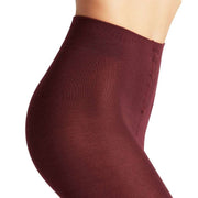 Falke Softmerino Leggings - Burgundy