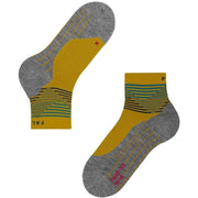 Falke Trekking 5 Offset Sneaker Socks - Mustard