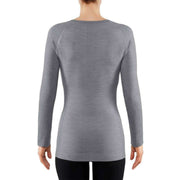 Falke Wool-Tech Light Regular Fit Long Sleeve Shirt - Heather Grey