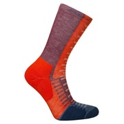 Hilly Active Crew Min Socks - Orange/Burgundy