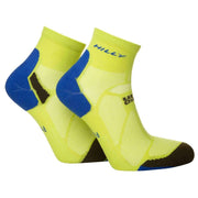 Hilly Marathon Fresh Anklet Min Socks - Acid/Royal Blue