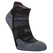 Hilly Supreme Socklet Med Socks - Black/Grey Marl