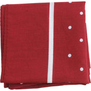Knightsbridge Neckwear Polka Dot Border Cotton Neckerchief - Burgundy/White