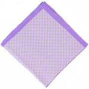 Michelsons of London 4 Pattern Silk Pocket Square - Lilac