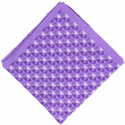 Michelsons of London 4 Pattern Silk Pocket Square - Lilac