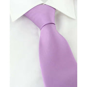 Michelsons of London Plain Ployester Tie - Lilac