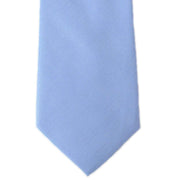 Michelsons of London Plain Twill Silk Tie - Light Blue