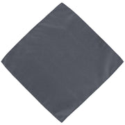 Michelsons of London Semi Plain Bow Tie and Pocket Square Set - Grey