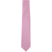 Michelsons of London Spot Polyester Tie and Pocket Square Set - Pink/White