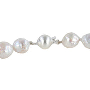 Pearl Aurora Large Snowball Freshwater Pearl Necklace - White