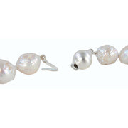 Pearl Aurora Large Snowball Freshwater Pearl Necklace - White