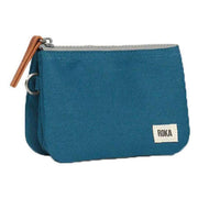 Roka Carnaby Small Sustainable Canvas Wallet - Marine Navy