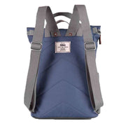 Roka Finchley A Medium Sustainable Canvas Backpack - Airforce Blue