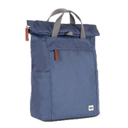 Roka Finchley A Medium Sustainable Canvas Backpack - Airforce Blue