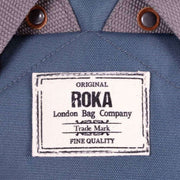 Roka Finchley A Medium Sustainable Canvas Backpack - Airforce Blue