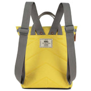 Roka Finchley A Small Sustainable Canvas Backpack - Custard Yellow