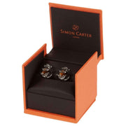 Simon Carter Darwin Cheeky Monkey Cufflinks - Brown