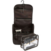 Stackers Hanging Wash Bag - Brown