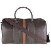 Ted Baker Evyday Striped Holdall - Chocolate Brown