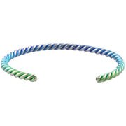 Ti2 Titanium Colourful 5mm Coil Bangle - Green