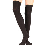 TOETOE Everyday Over The Knee Toe Socks - Black