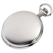 Woodford Chrome Plated Polished Full Hunter Mechanical Pocket Watch - Silver